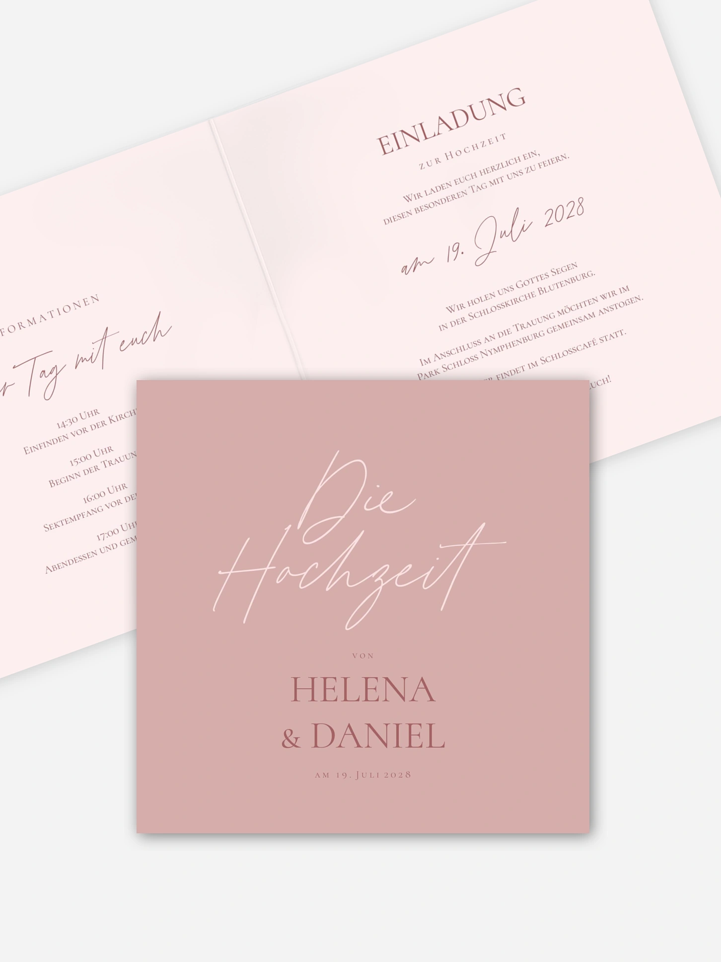 Hochzeitseinladung Pures Versprechen