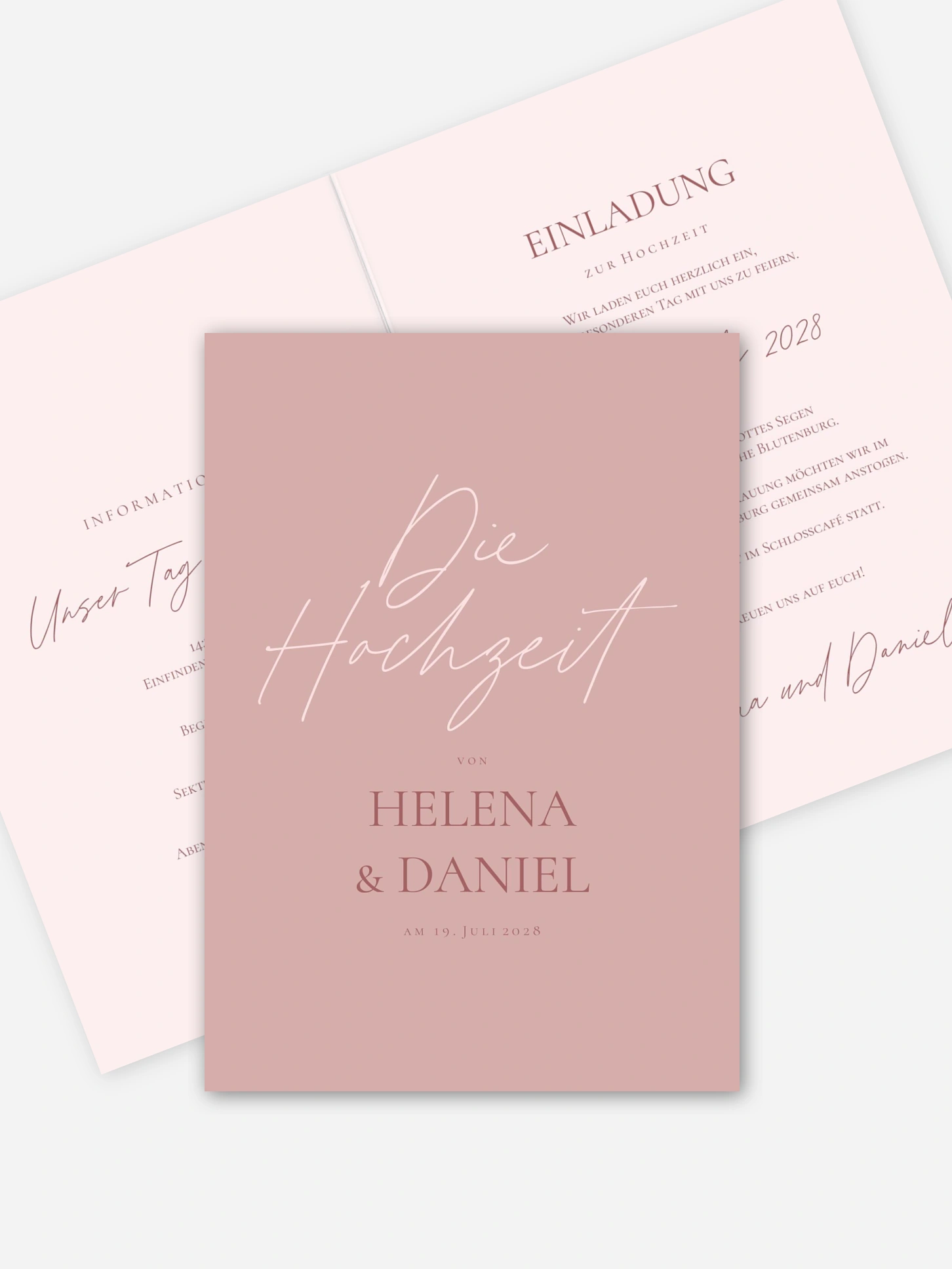 Hochzeitseinladung Pures Versprechen