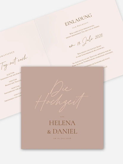 Hochzeitseinladung Pures Versprechen