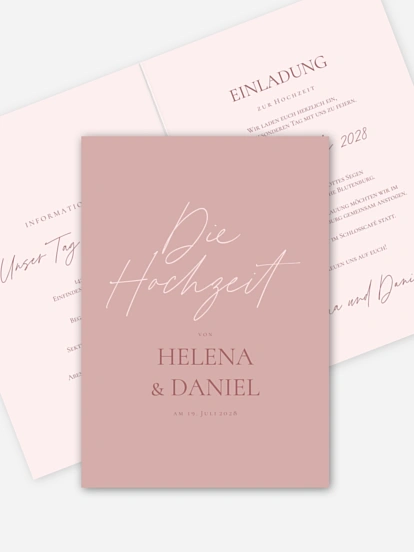 Hochzeitseinladung Pures Versprechen