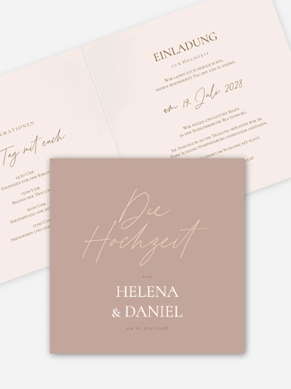 Hochzeitseinladung Pures Versprechen