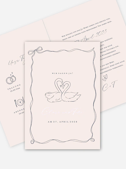 Hochzeitseinladung Immer und ewig