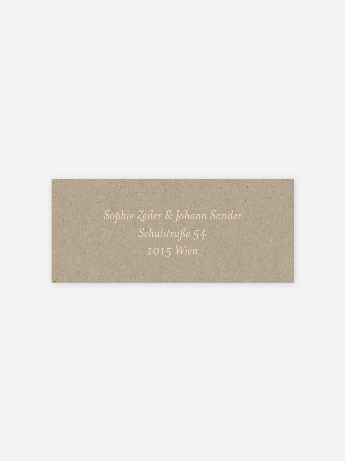 Absenderaufkleber Hochzeit Classic Romance
