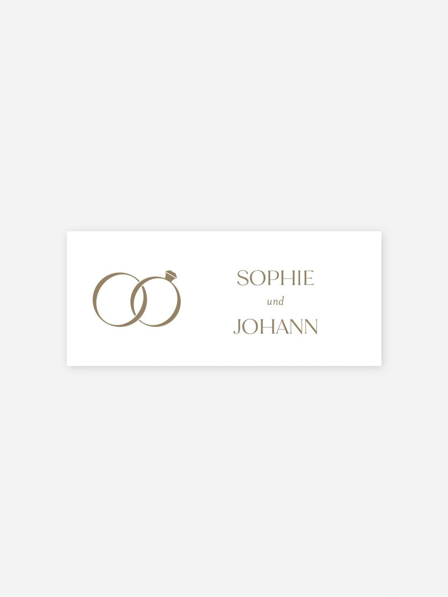 Geschenkaufkleber Hochzeit Classic Romance