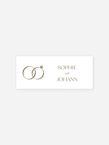 Geschenkaufkleber Hochzeit Classic Romance