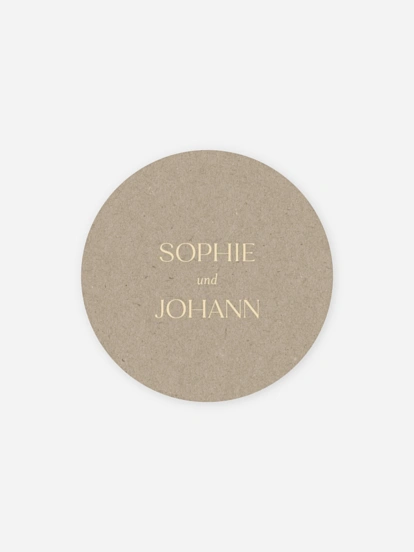 Geschenkaufkleber Hochzeit Classic Romance