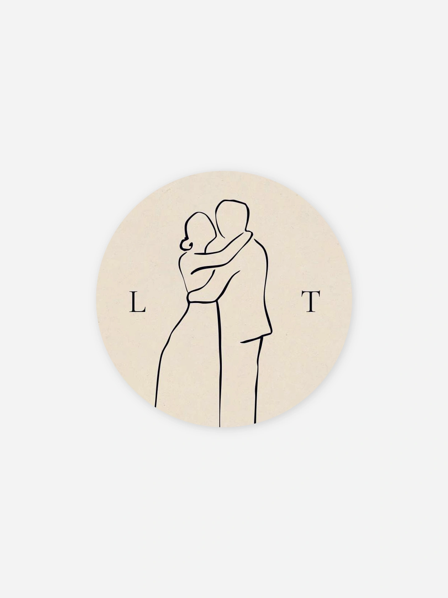Geschenkaufkleber Hochzeit Liebespaar