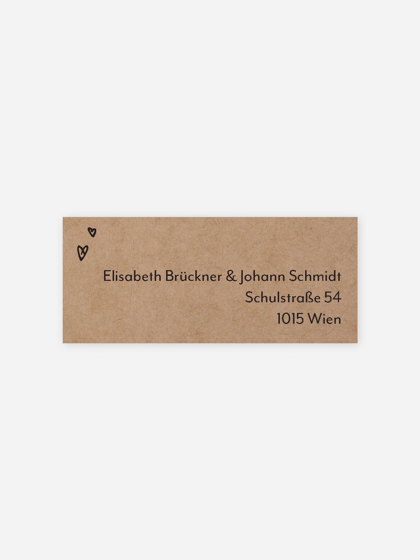 Absenderaufkleber Hochzeit Lasting Love