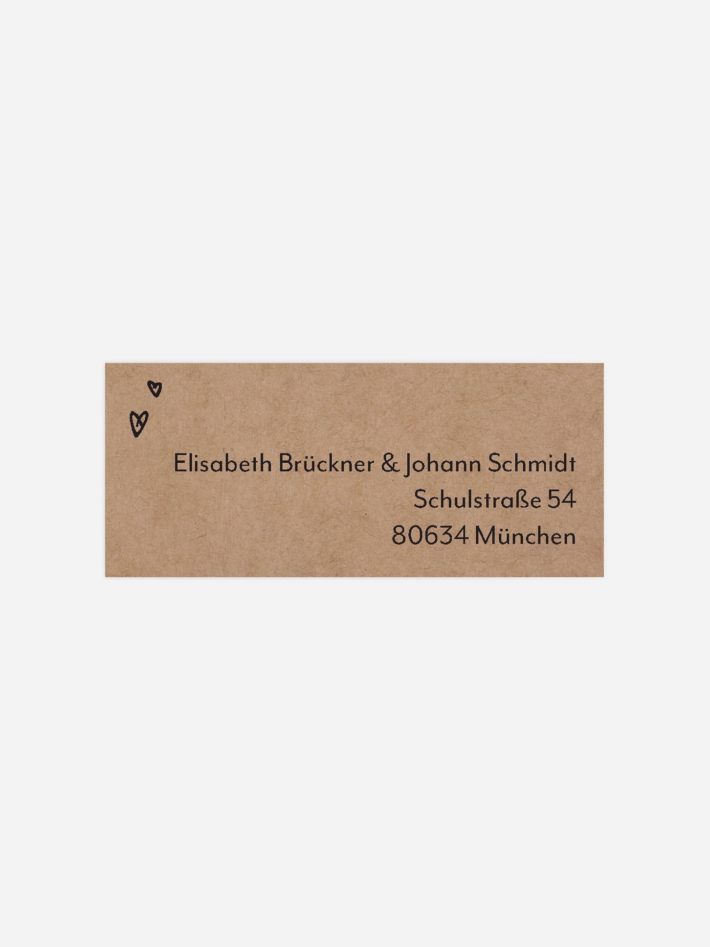 Absenderaufkleber Hochzeit Lasting Love
