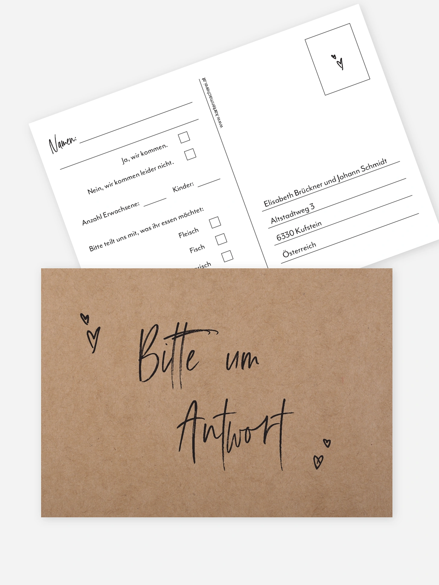 Antwortkarte Hochzeit Lasting Love
