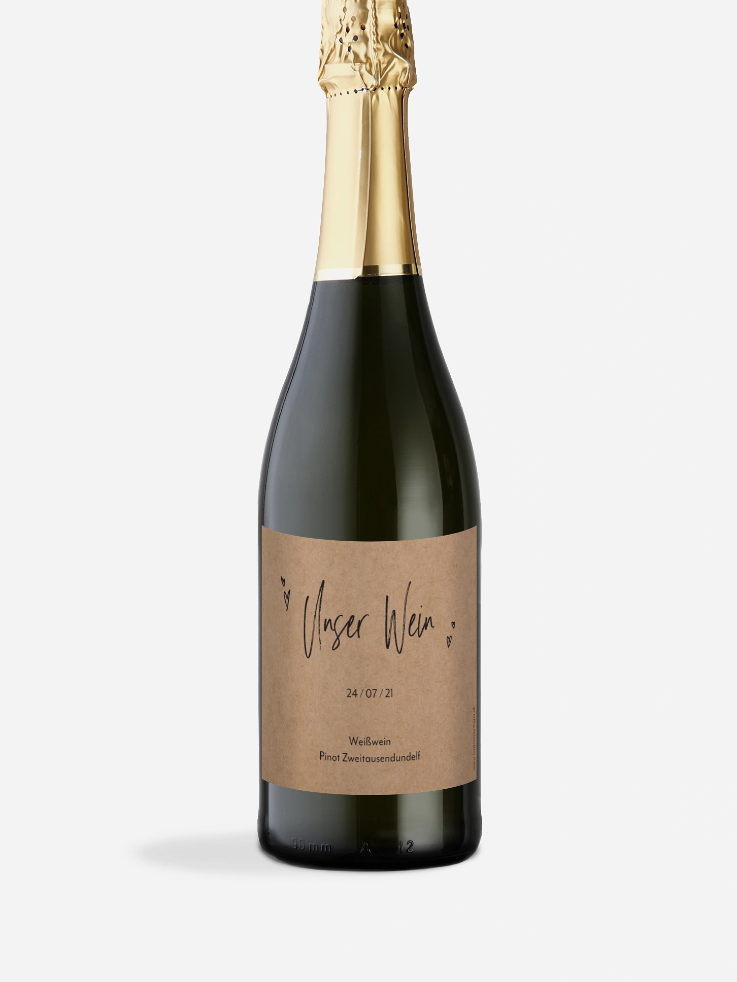 Flaschenetikett Hochzeit Lasting Love