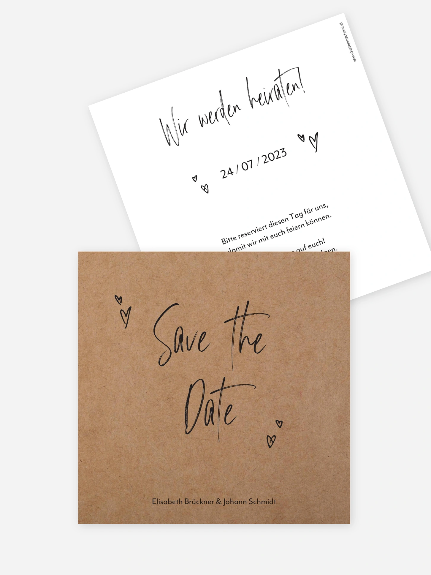 Save-the-Date Karte Lasting Love