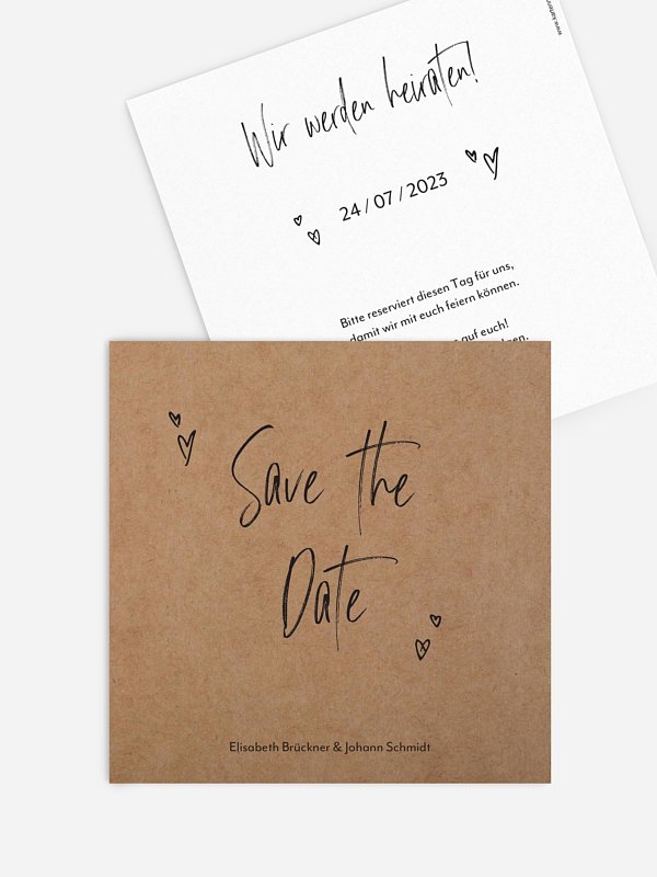 Save-the-Date Karte Lasting Love