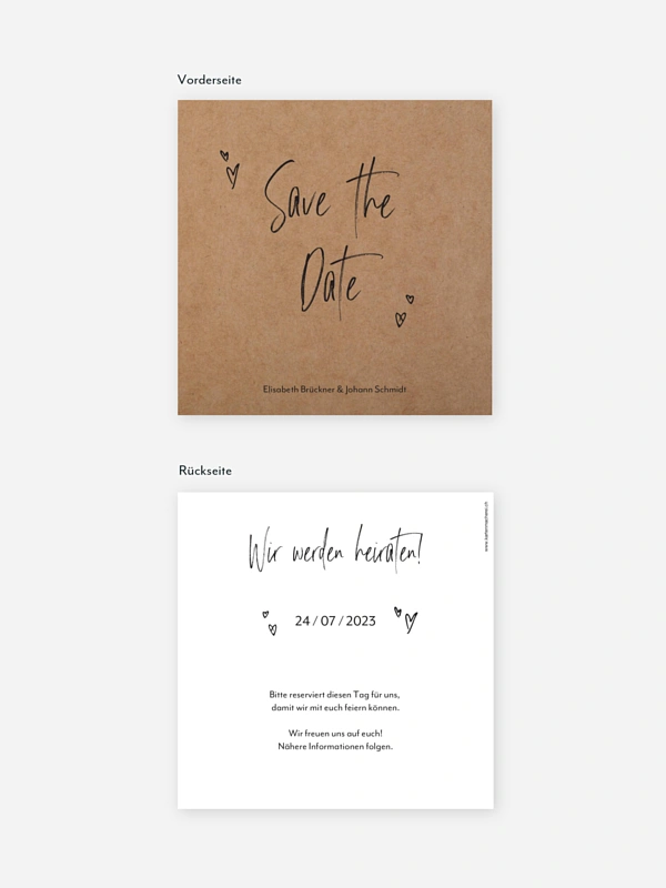 Save-the-Date Karte Lasting Love