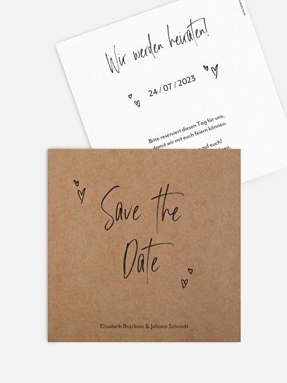 Save The Date Karten Zur Hochzeit Versand In 1 2 en