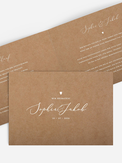 Hochzeitseinladung My Heart