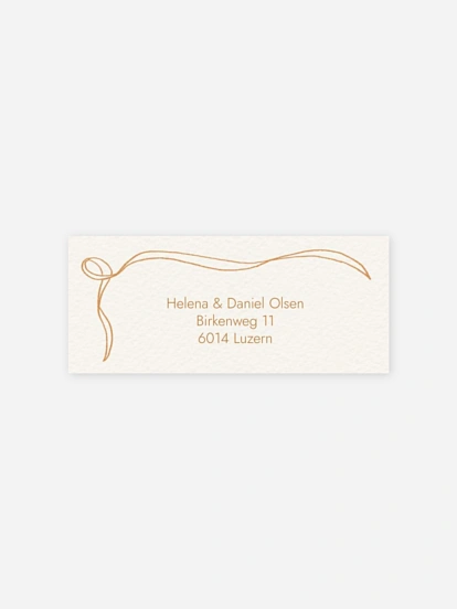 Absenderaufkleber Hochzeit Coastal Chic