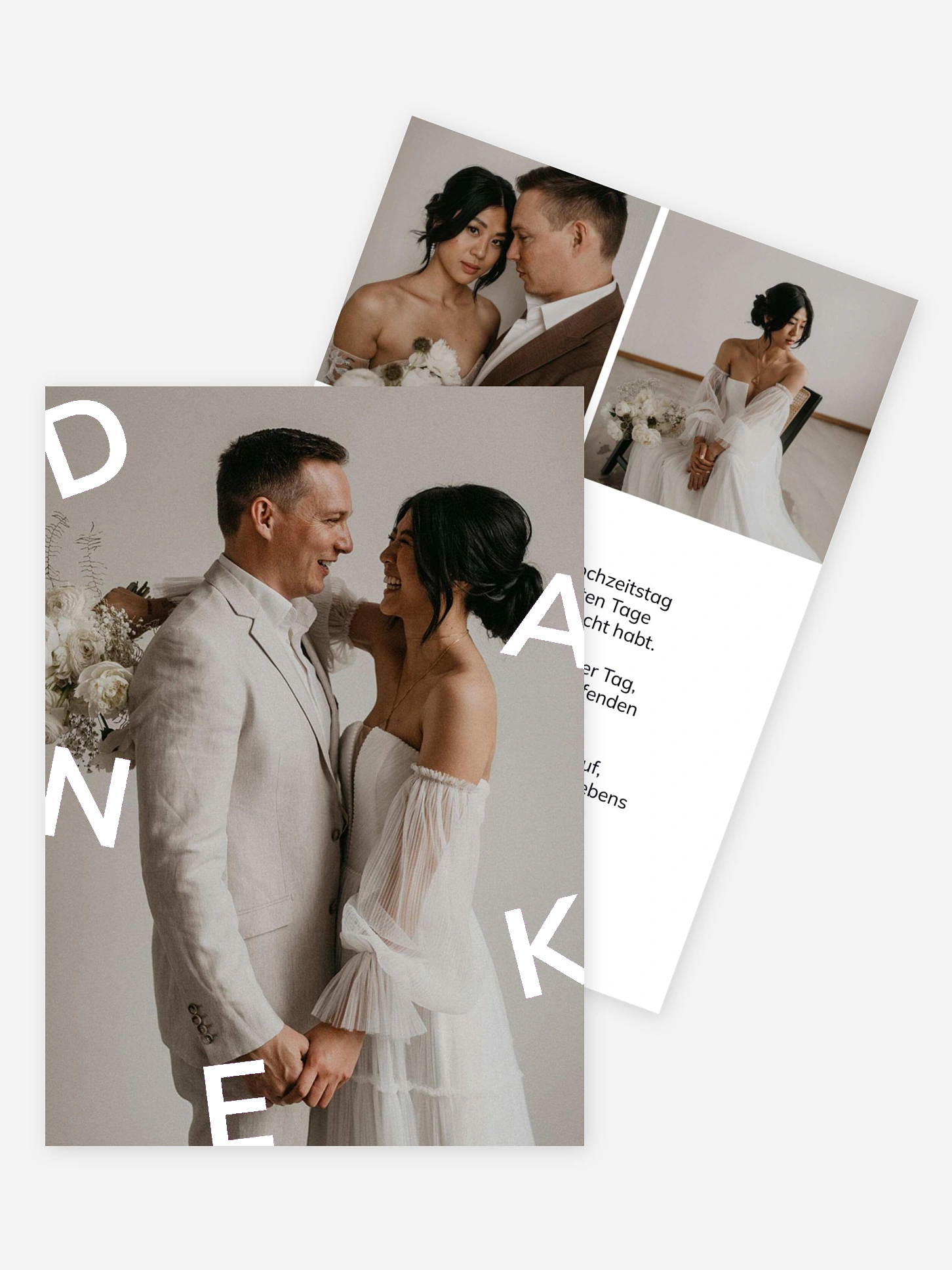 Dankeskarte Hochzeit Playful Letters