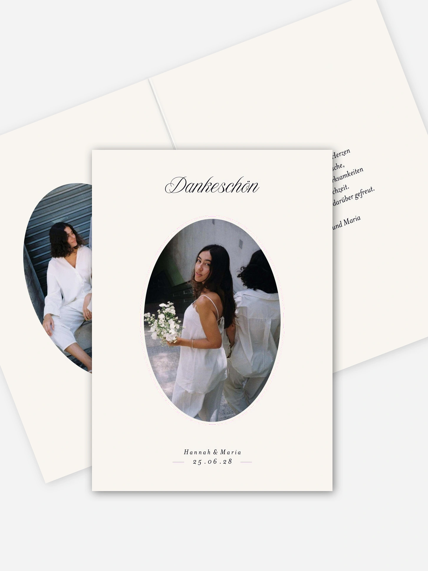 Dankeskarte Hochzeit Simply Thank You