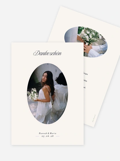 Dankeskarte Hochzeit Simply Thank You