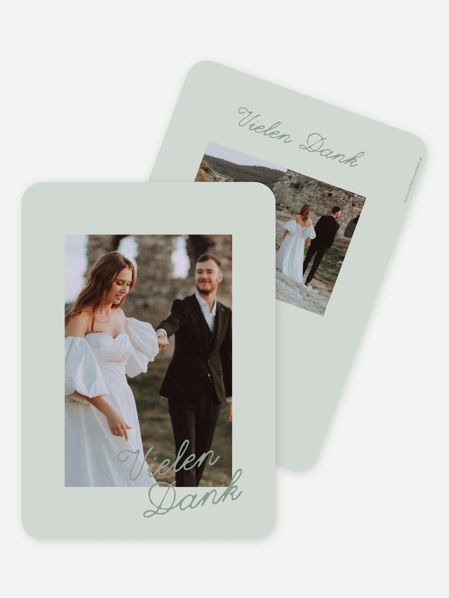 Dankeskarte Hochzeit Farbspiel