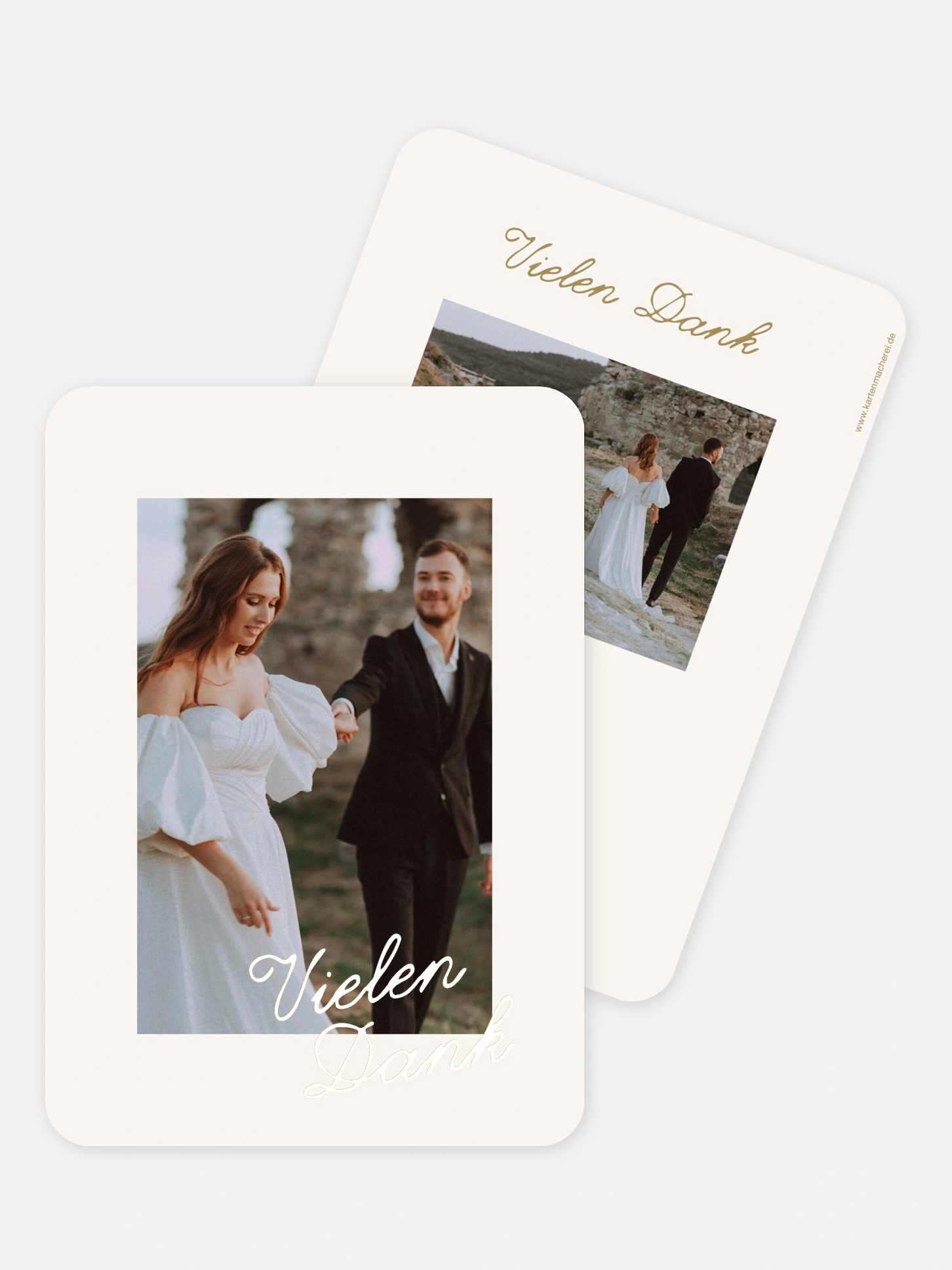 Dankeskarte Hochzeit Farbspiel