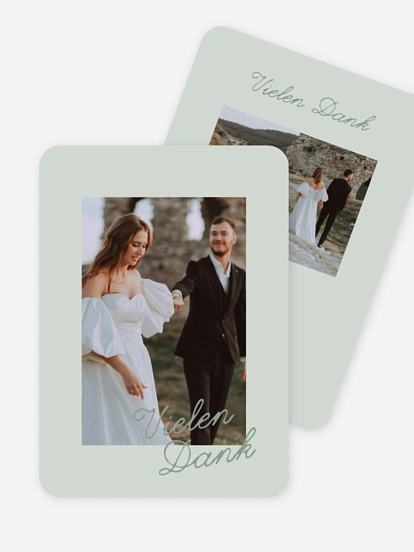Dankeskarte Hochzeit Farbspiel