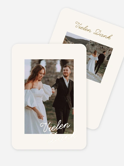 Dankeskarte Hochzeit Farbspiel