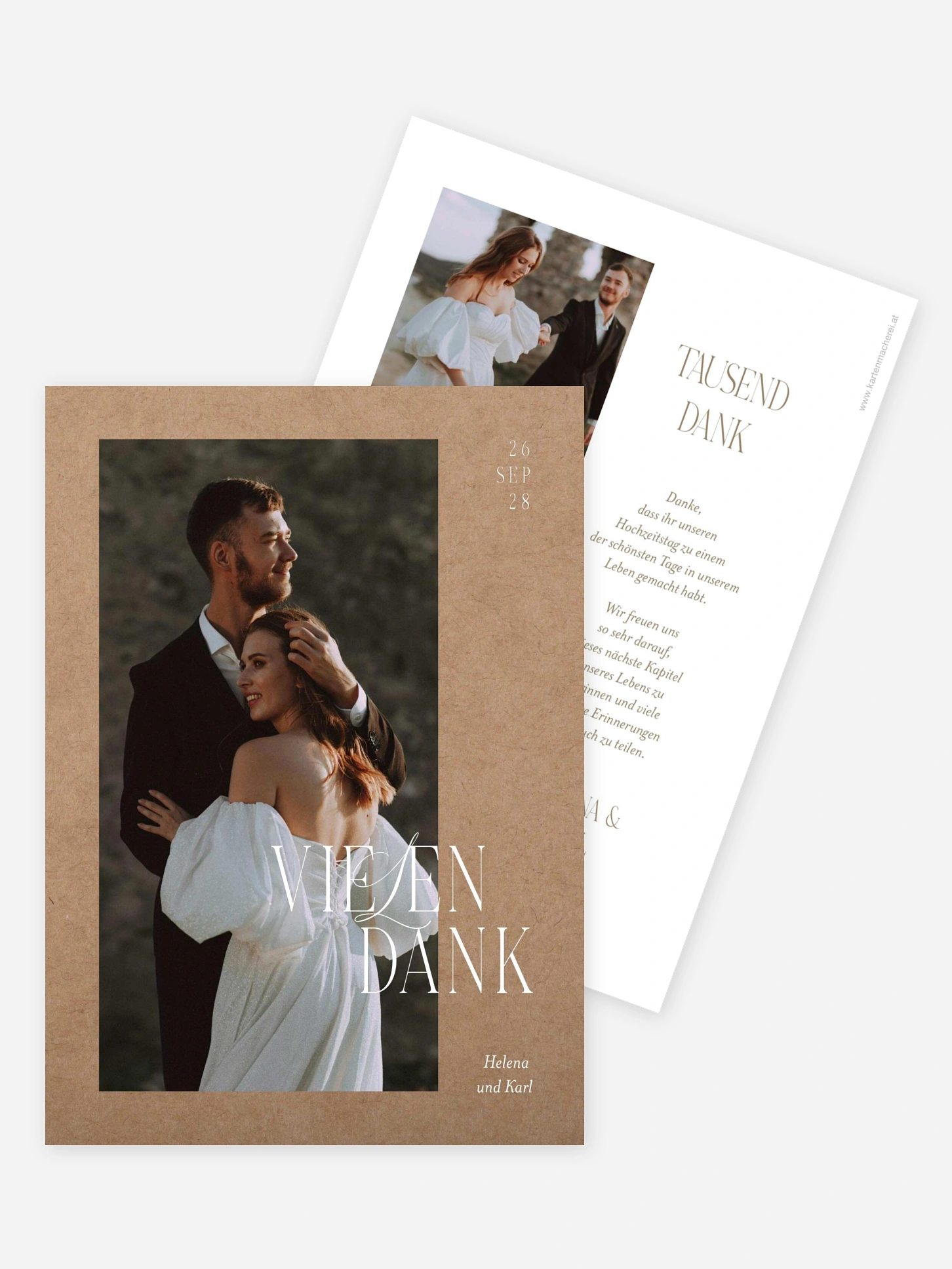 Dankeskarte Hochzeit Ever Grateful