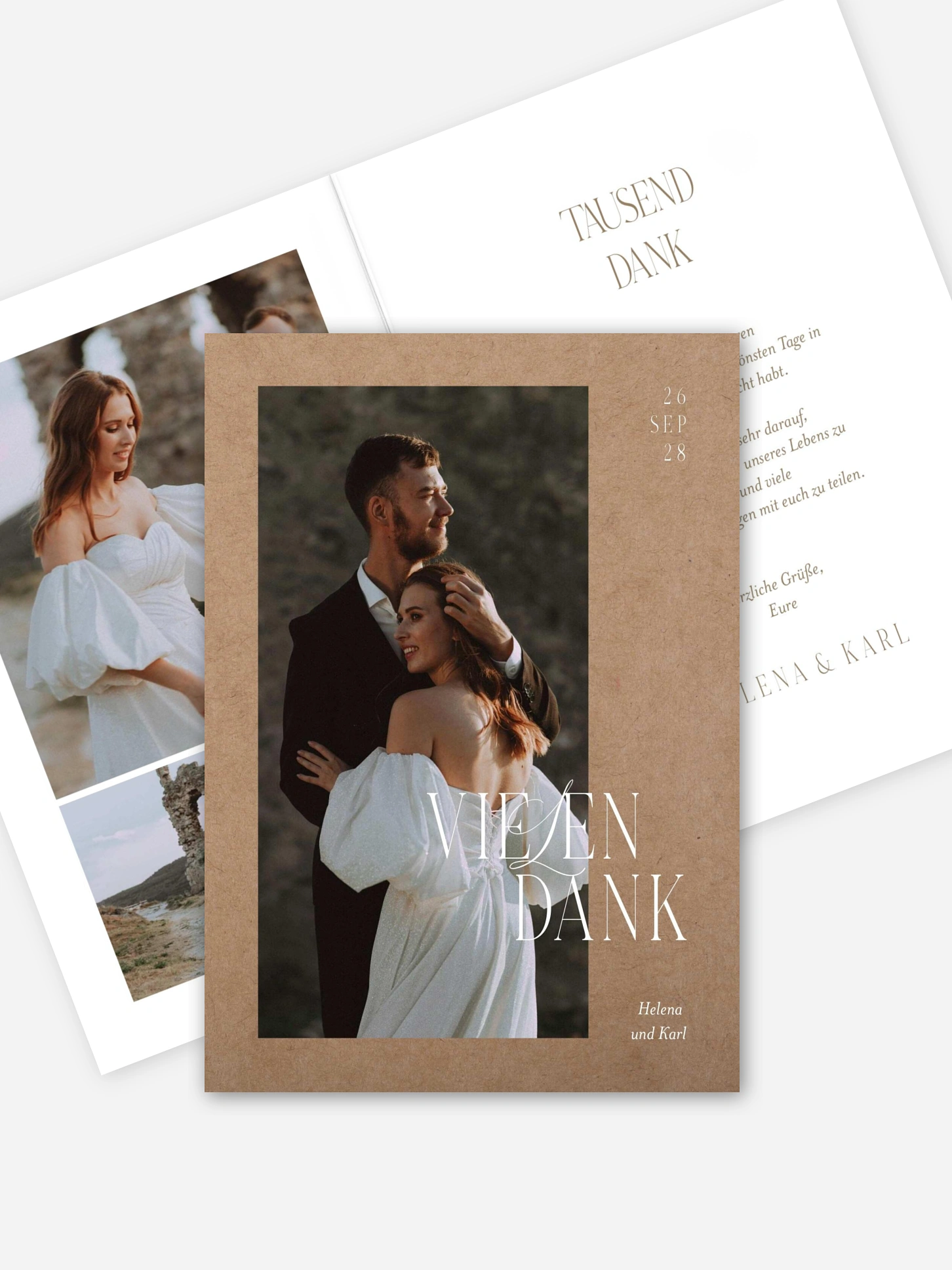 Dankeskarte Hochzeit Ever Grateful