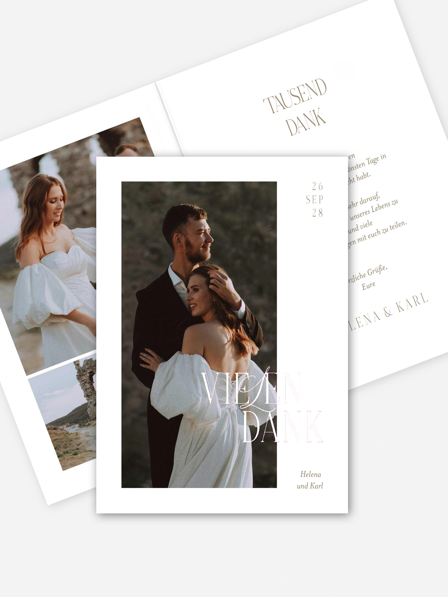 Dankeskarte Hochzeit Ever Grateful