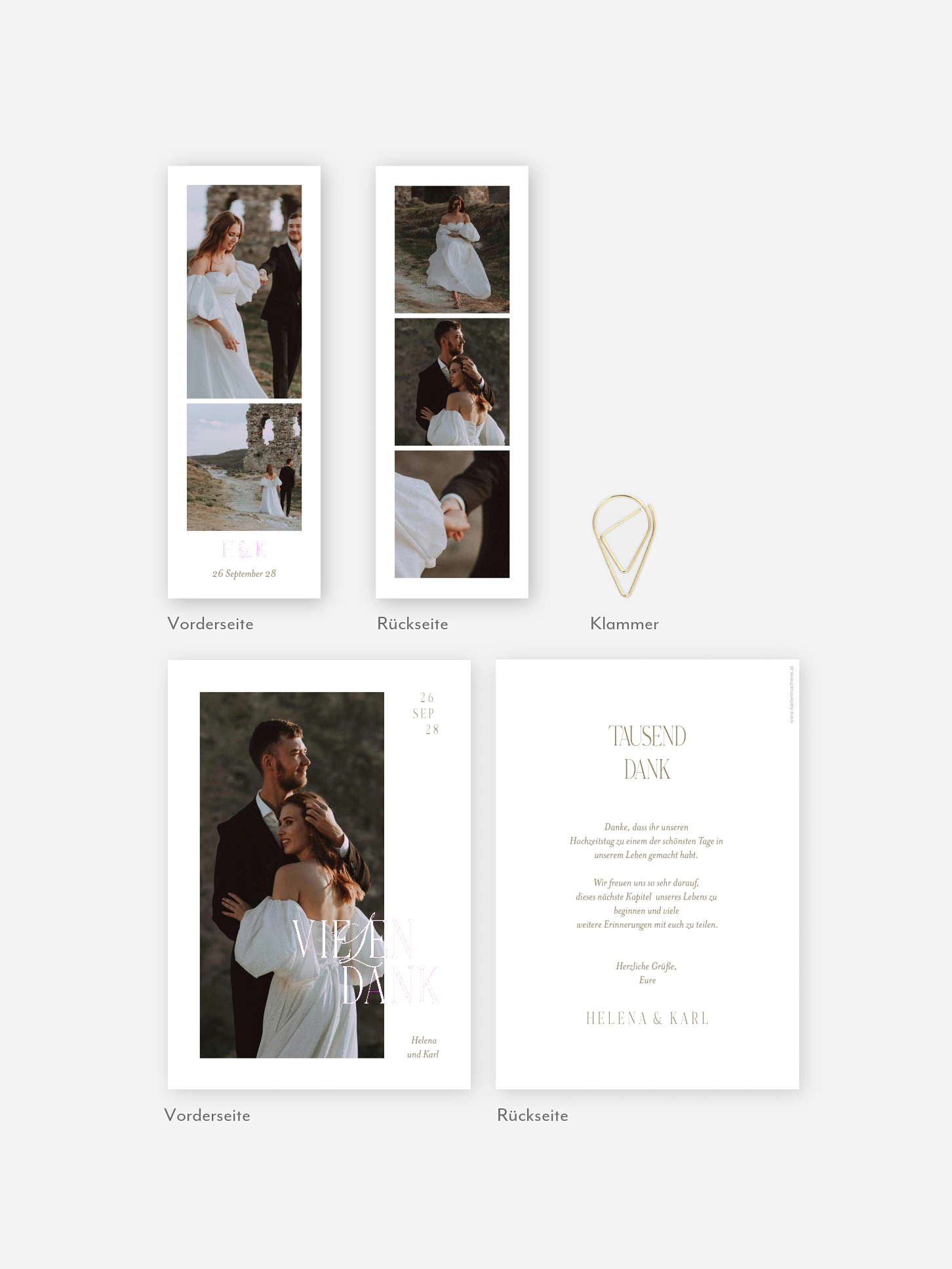 Dankeskarte Hochzeit Ever Grateful