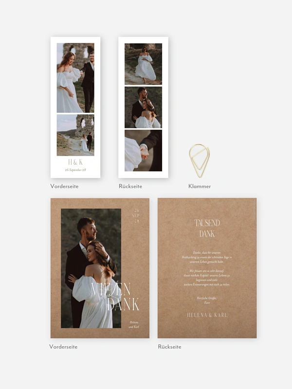 Dankeskarte Hochzeit Ever Grateful