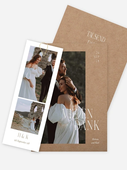 Dankeskarte Hochzeit Ever Grateful