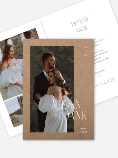 Dankeskarte Hochzeit Ever Grateful