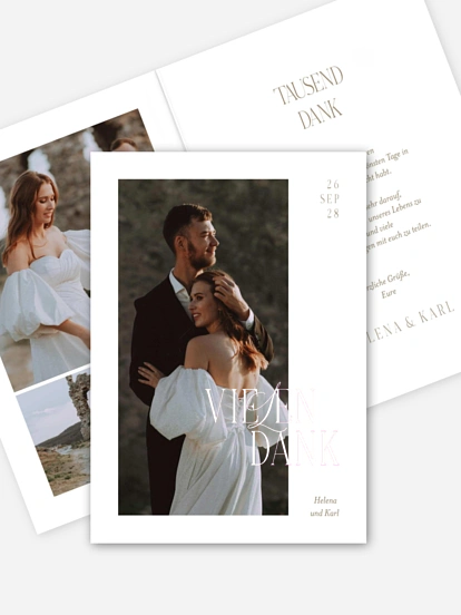Dankeskarte Hochzeit Ever Grateful