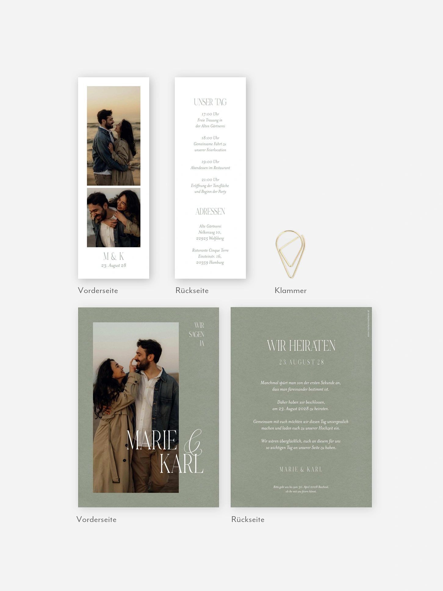 Hochzeitseinladung Ever Grateful