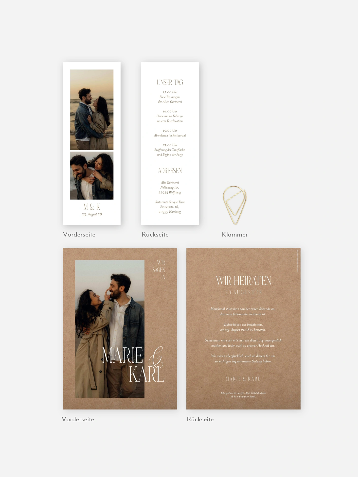 Hochzeitseinladung Ever Grateful