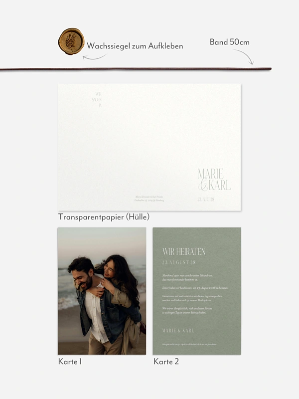 Hochzeitseinladung Ever Grateful