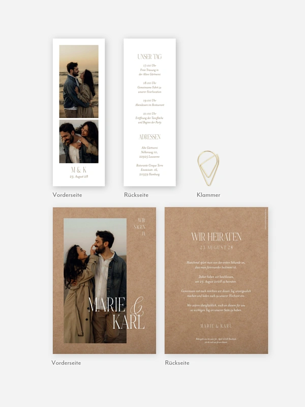 Hochzeitseinladung Ever Grateful
