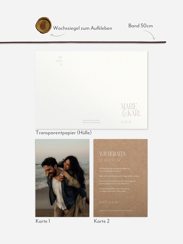 Hochzeitseinladung Ever Grateful