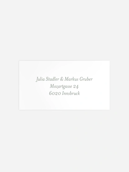 Empfängeraufkleber Hochzeit Ever Grateful
