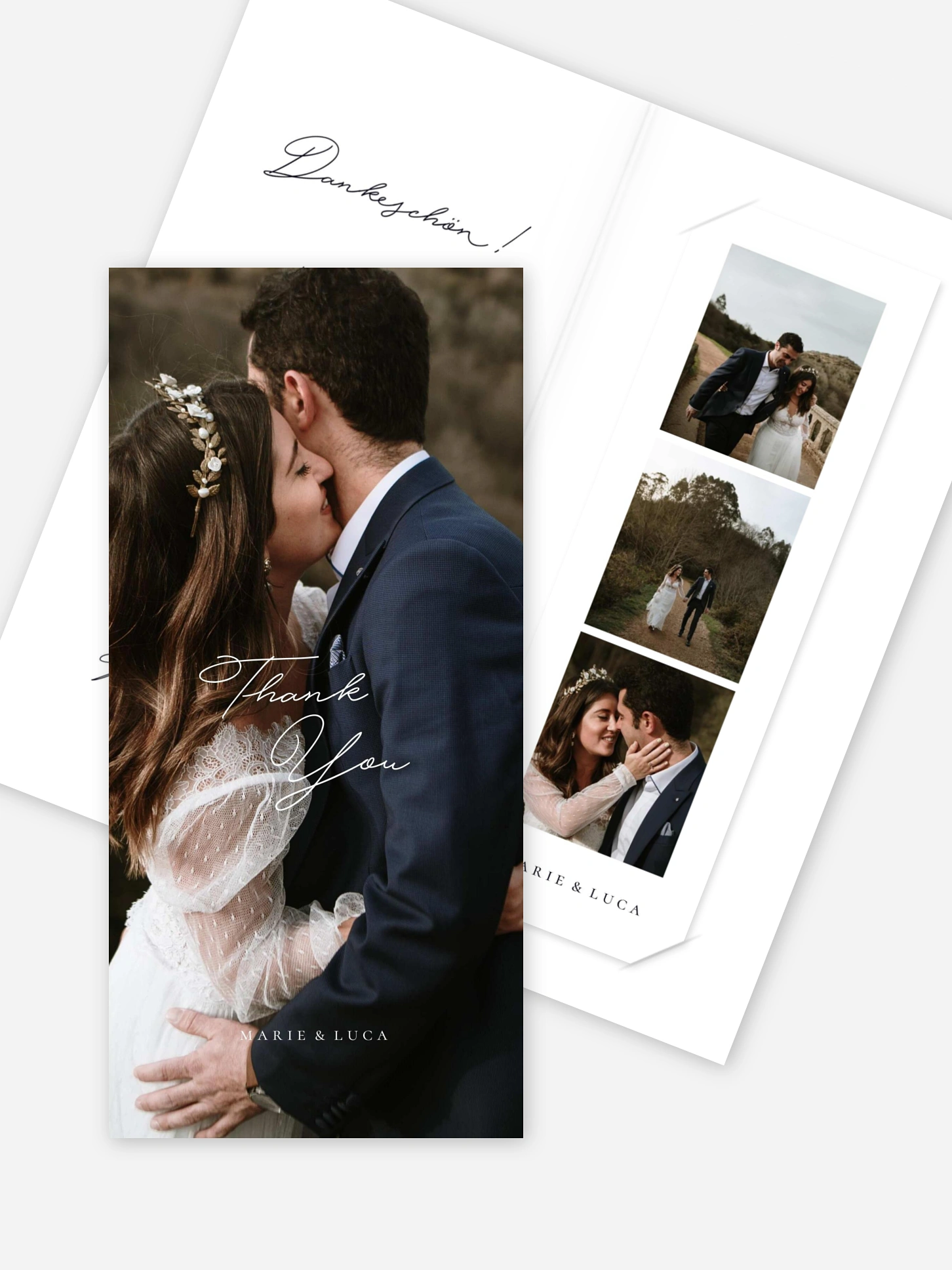 Dankeskarte Hochzeit Close to You
