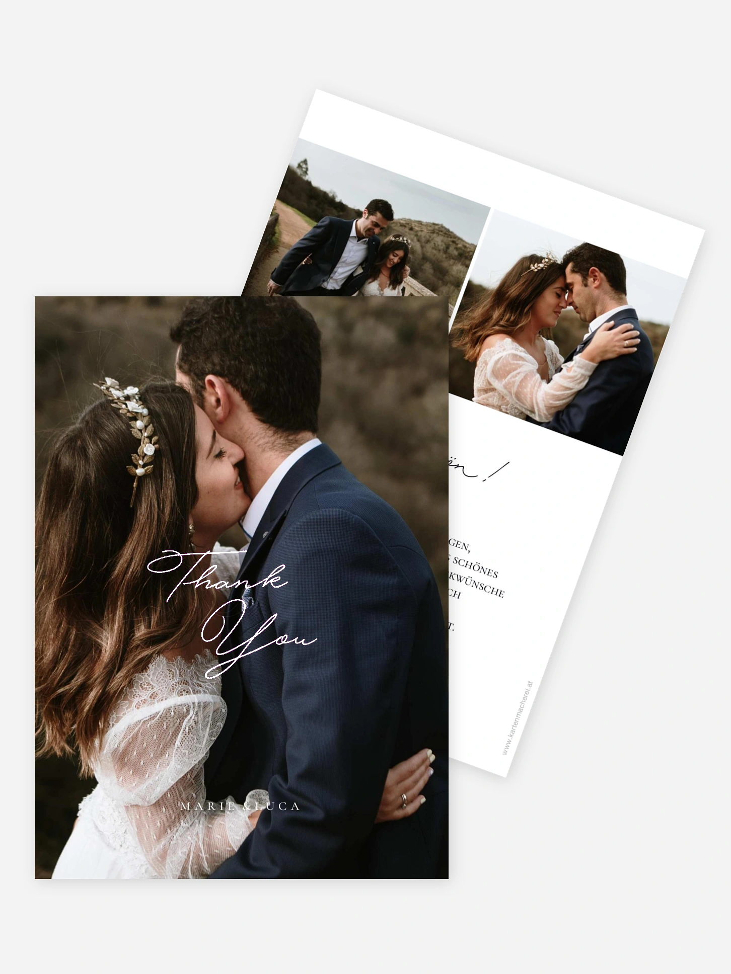 Dankeskarte Hochzeit Close to You