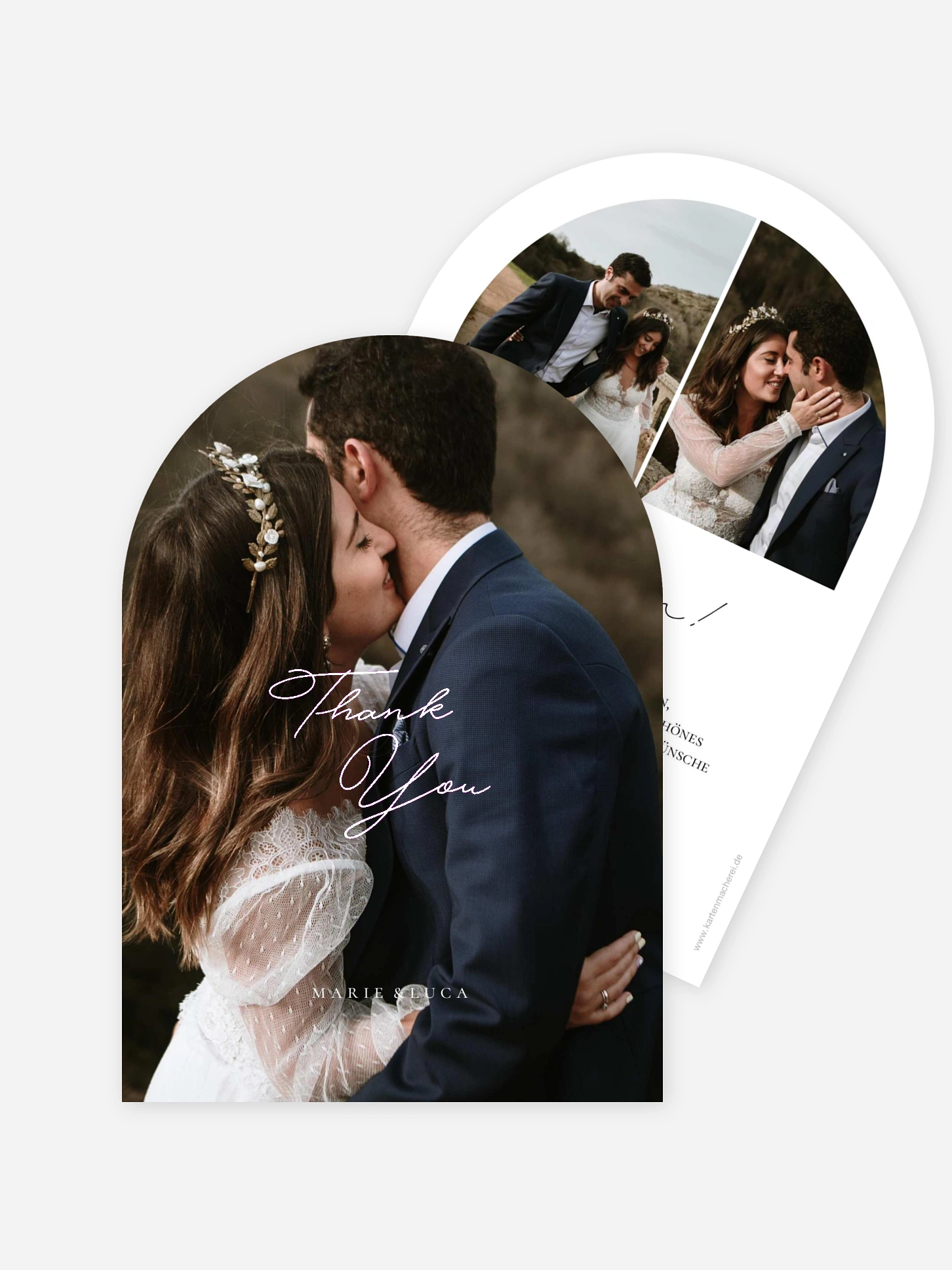Dankeskarte Hochzeit Close to You