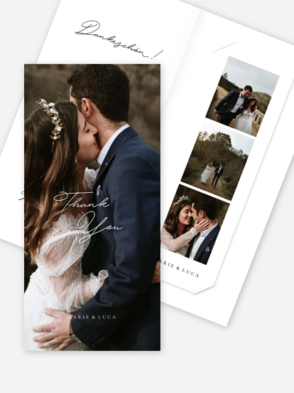 Dankeskarte Hochzeit Close to You