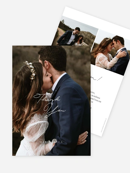 Dankeskarte Hochzeit Close to You