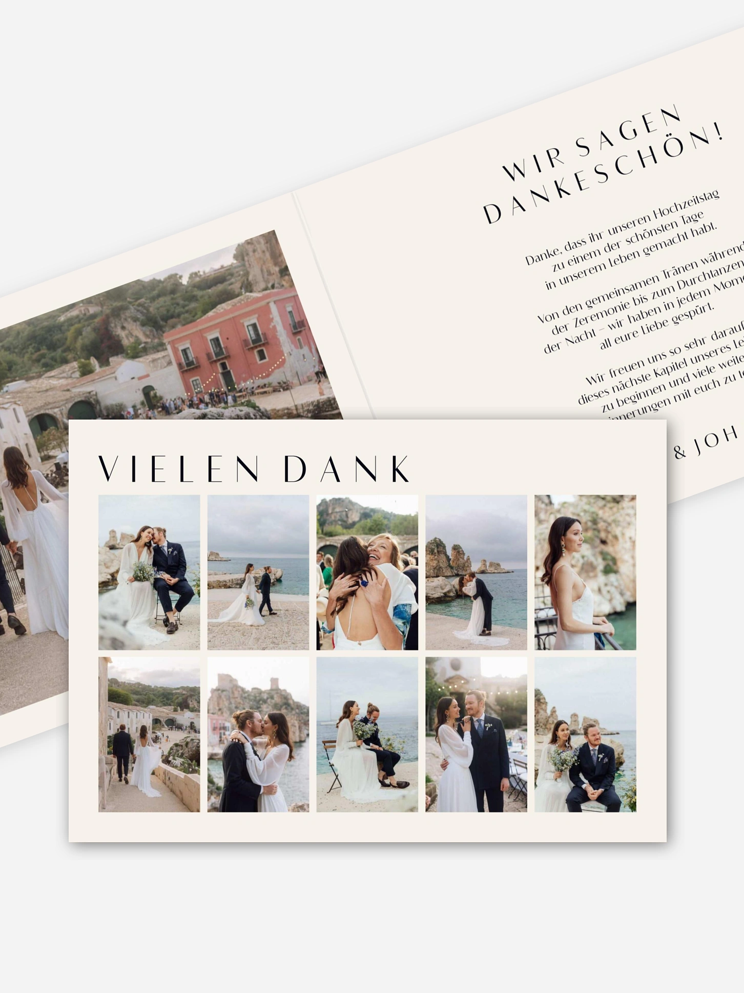 Dankeskarte Hochzeit Heartedly