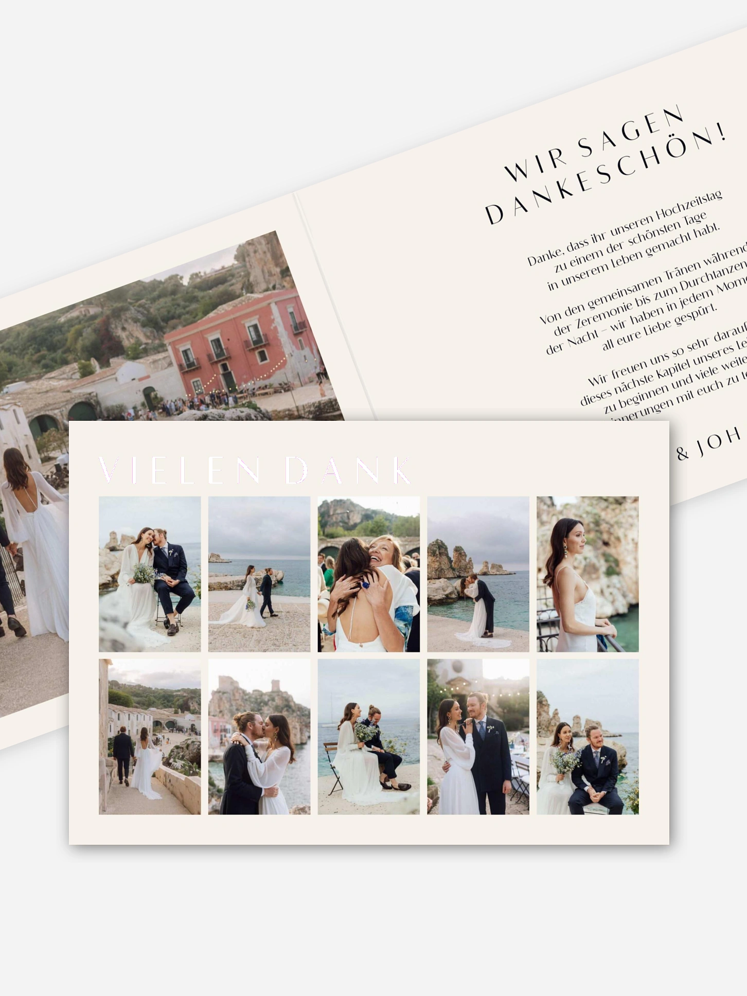 Dankeskarte Hochzeit Heartedly