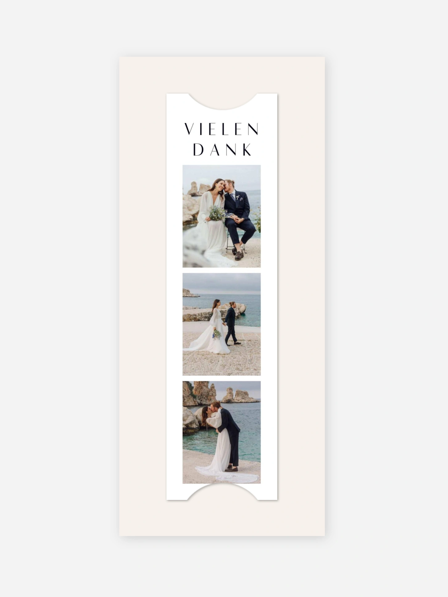 Dankeskarte Hochzeit Heartedly